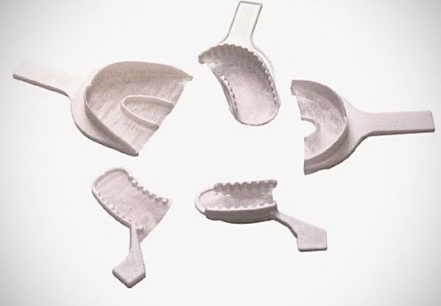Impression Trays Plasdent Disposable Bite Tray Dual Arch Thin Loose Webbing