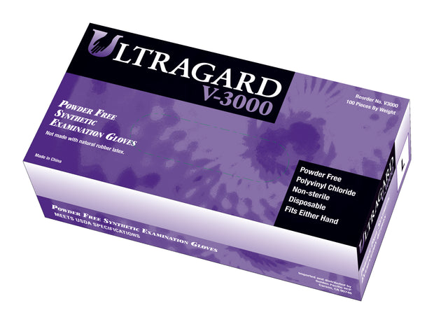 Vinyl Gloves Medical Powder/Latex Free Smooth Clear Ultragard SV3000